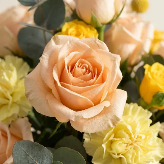 Golden Serenity Flowers Vase