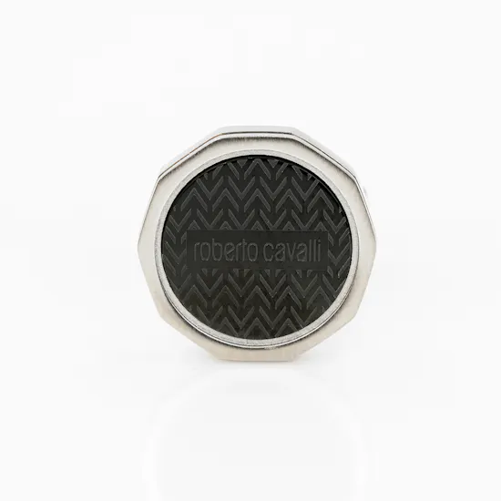 Roberto Cavalli Cufflinks | Silver and Black