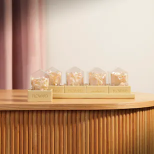 Preserved Satin Roses Favors Tray