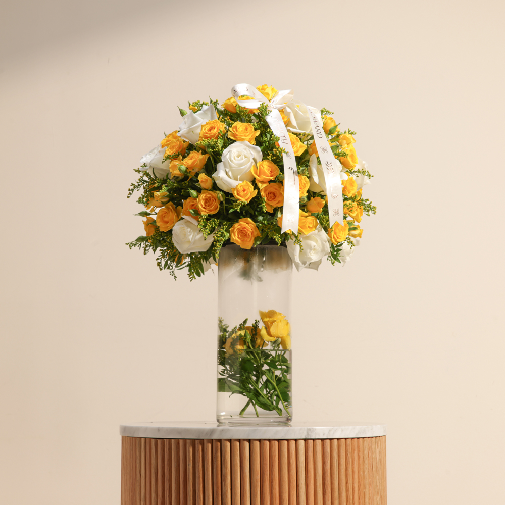 مزهرية زهور إشراقة 