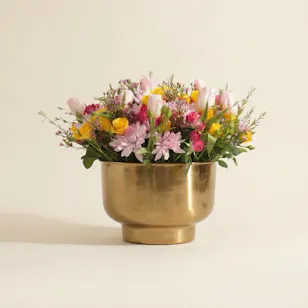 Golden Joy Flower Vase Golden Joy Flower Vase