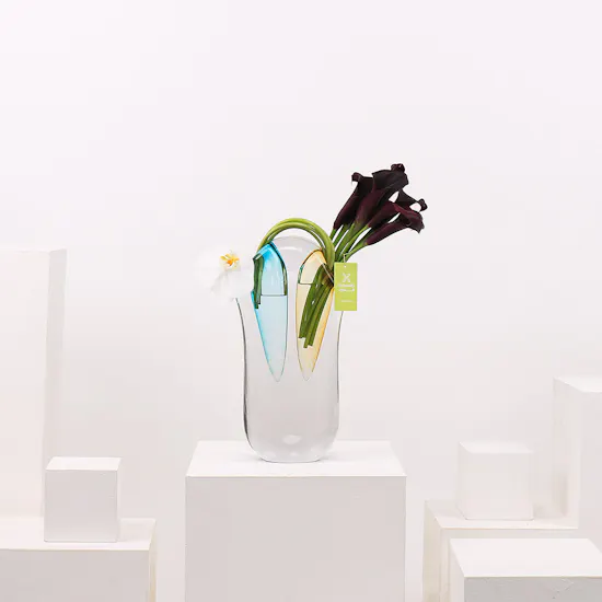 Black & White Flowers | Classic Vase