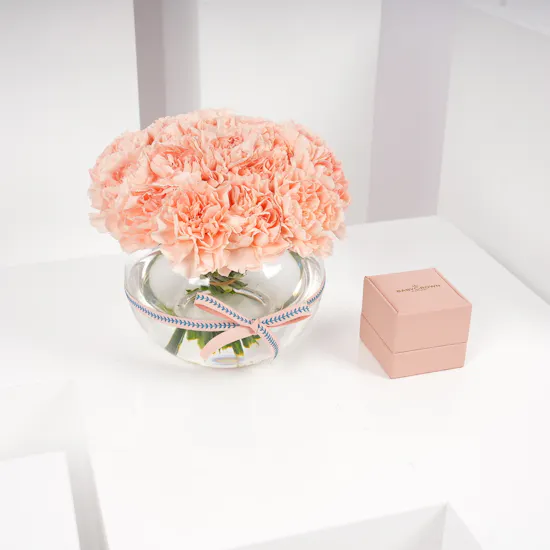 Baby Crown Flower Diamond Baby Earring | Carnation Vase