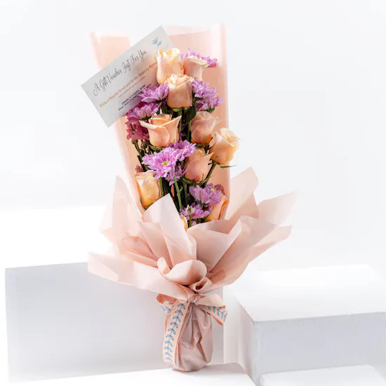 Sparadise Scrub and Massage Voucher | Elegant Bouquet