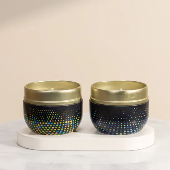 Candle Connection Polka Dots Candle Set