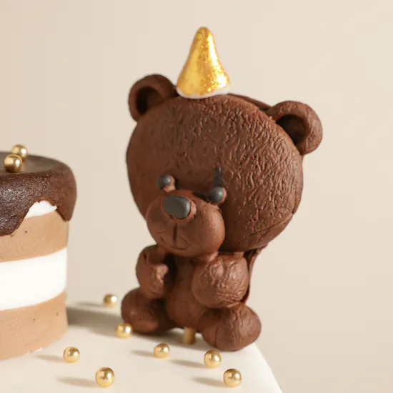 Floward Bear-Themed Birthday Tier Cake for Kids