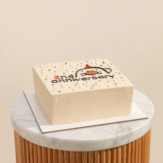 Floward Cute Square Anniversary Cake