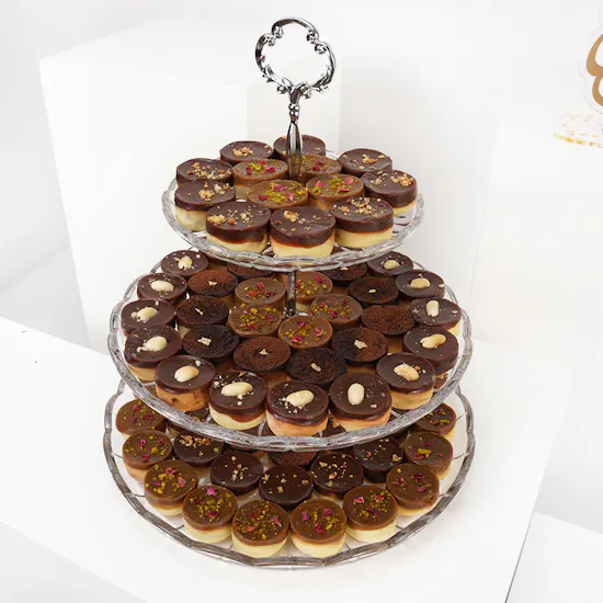 More Chocolate Crystal Tartique Trays | White Roses