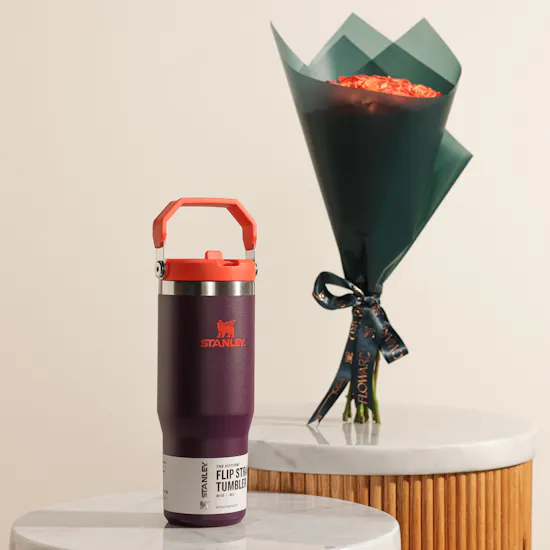 Stanley Straw Tumbler | Crystal Flowers Bouquet