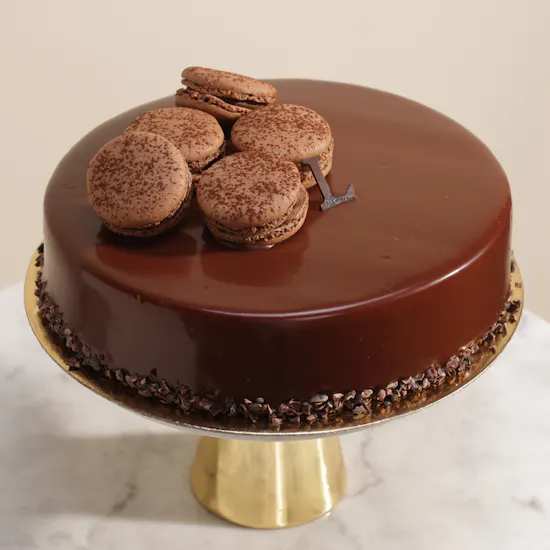 Ladurée Chocolate Macaron Cake