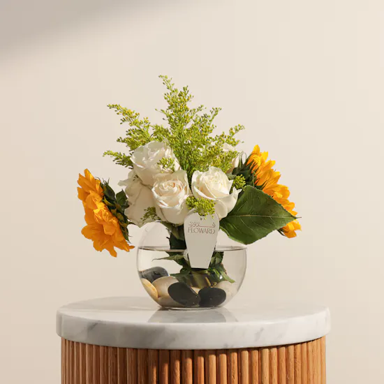 Golden Sunshine Delight Vase