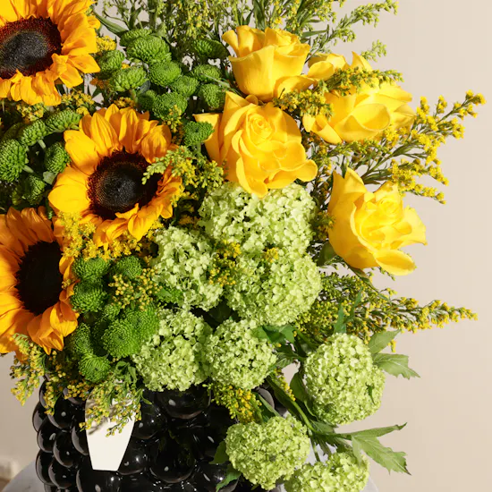 Radiant Sunshine Flowers Vase