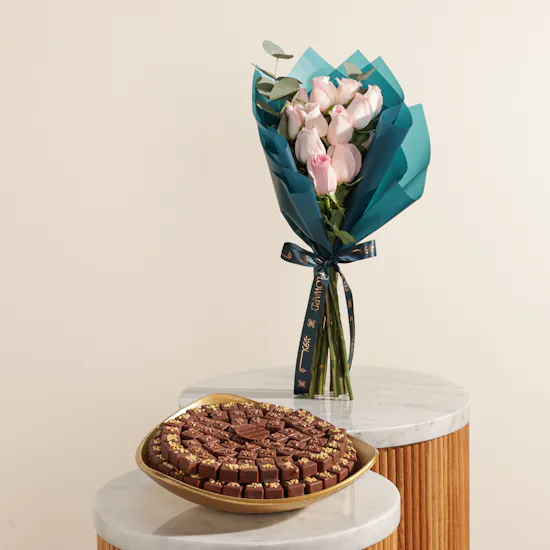 Soucolat Golden Triangle Chocolate Tray | Calm Flowers