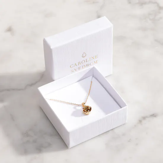 Caroline Svedbom November Golden Birthstone Necklace