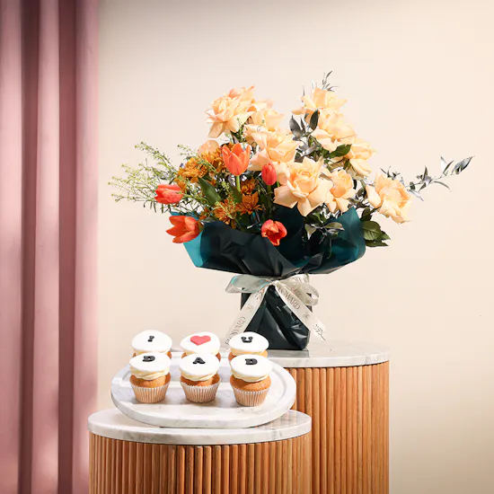 I Love You Dad Cupcakes | Flower Bouquet