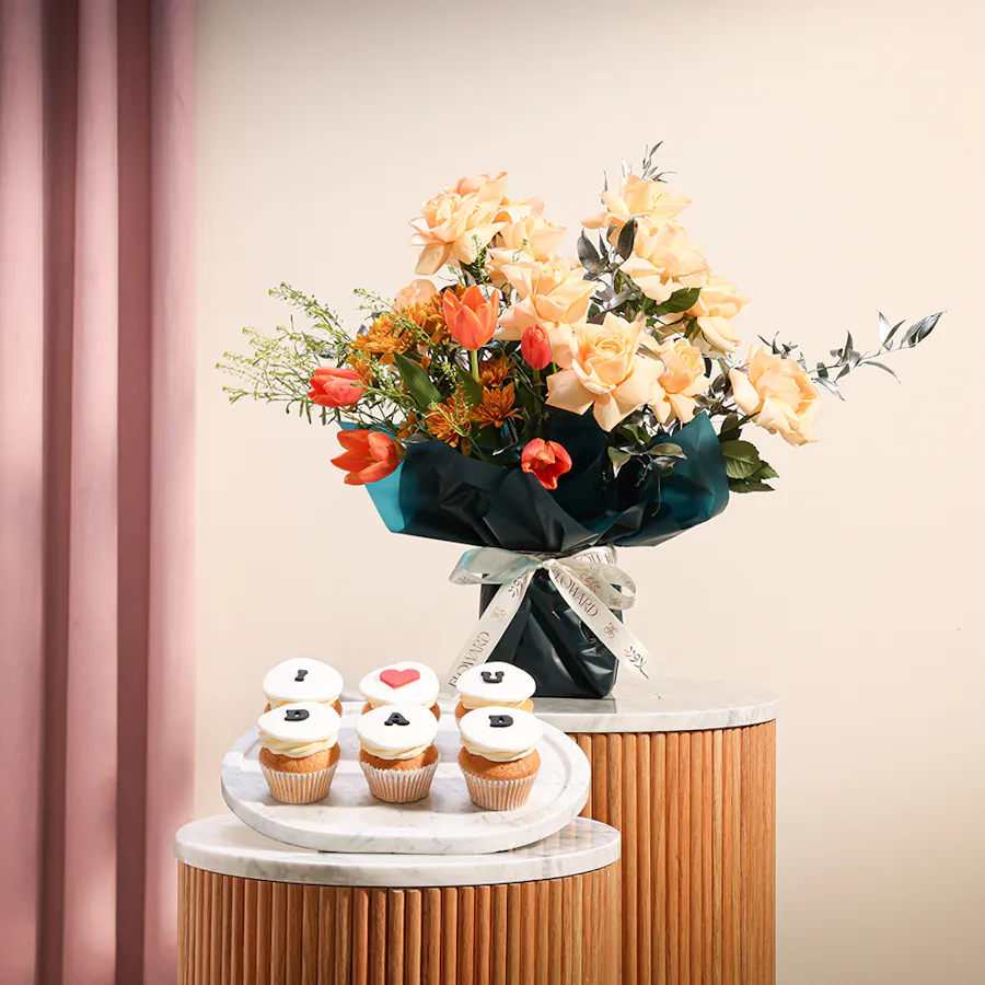 I Love You Dad Cupcakes | Flower Bouquet 1