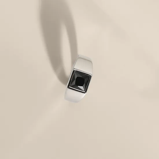 Floward Monolith Ring Silver Men's Ring | Size 9