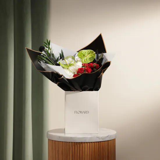 The Verdant Charm Flowers Bouquet