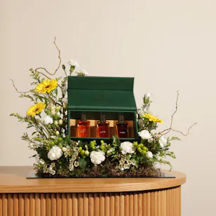Atyab Bukannan Luxury Green Perfumes Box | Flowers