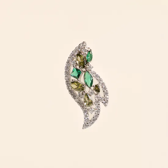 Floward Emerald Green Colorful Silver Set