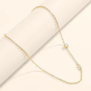 Hrh Letter S Gold Plated Necklace