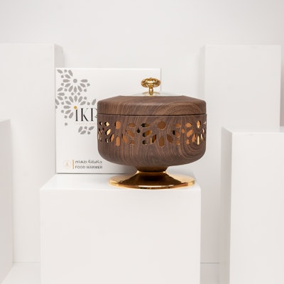 Otantik Buffet Metal Buffet Wood + Gold - Small