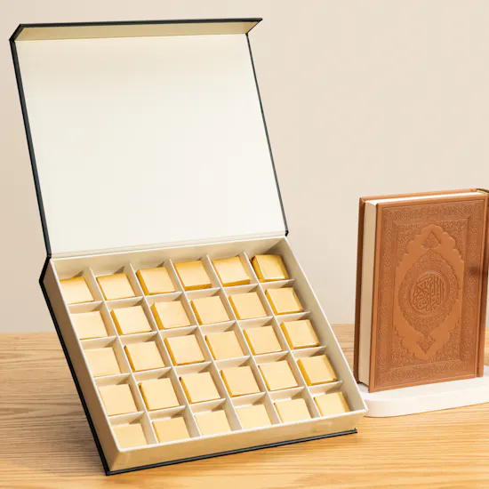 Tip of The Day Brown Holy Quran | Floward Chocolates and Joyful Flowers