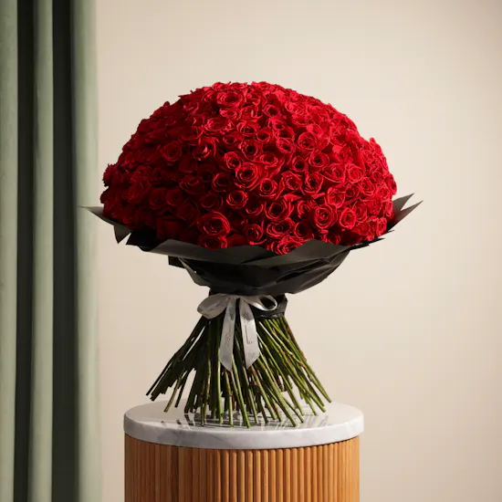Red Roses Bouquet | 250 Flowers