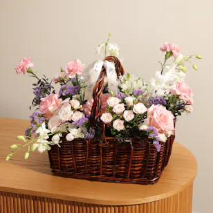 Teacher Day Harmony Flowers Basket Teacher Day Harmony Flowers Basket