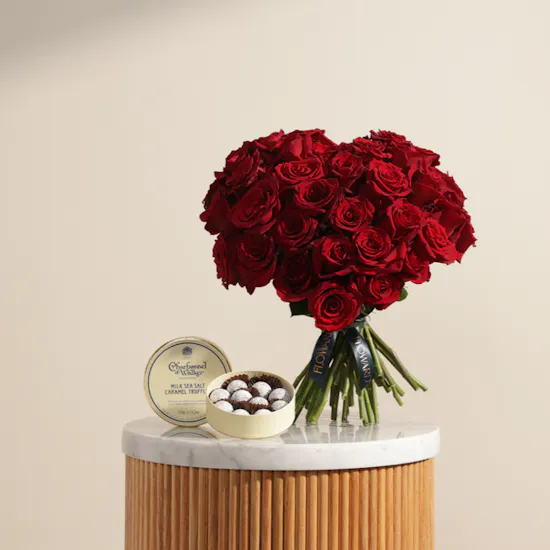 Charbonnel Et Walker Milk Sea Salt Caramel Truffles | Red Heart Bouquet