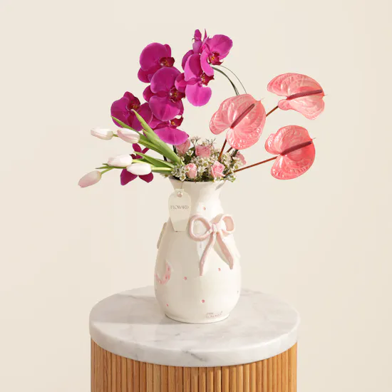 Keramos Studio Elegant Baby Girl Flowers Vase