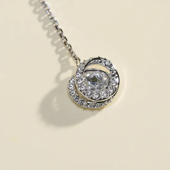 Swarovski Generation Clip Rhodium Plated Earrings