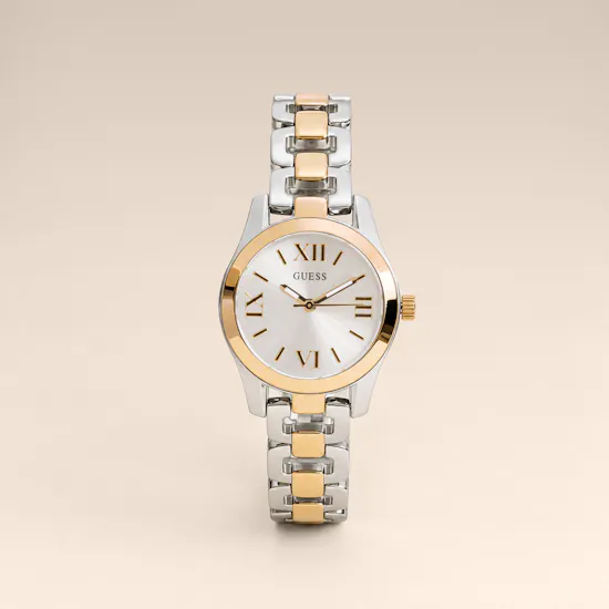 Guess Veda Two Tone Silver and Gold Women's Watch