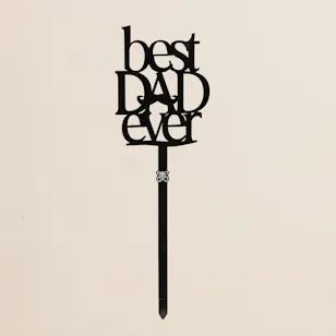 Best Dad Ever Topper | Black Best Dad Ever Topper | Black