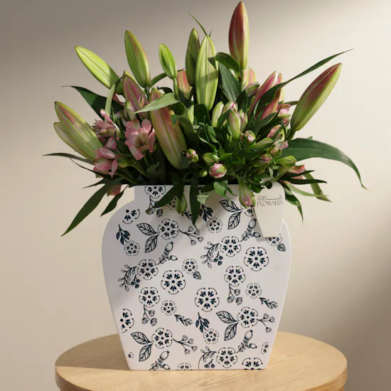 Pink Blooms Vase