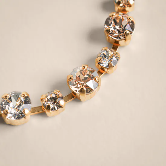 Caroline Svedbom Calanthe Gold Plated Crystal Bracelet