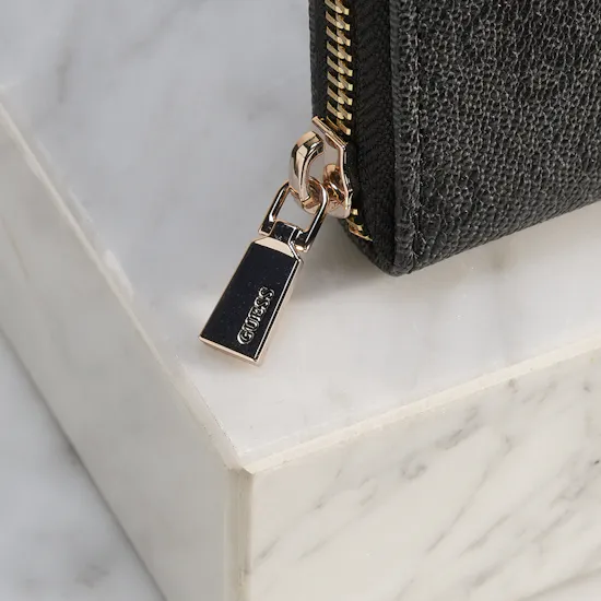 Guess Dea Medium Zip Around Black Women's Wallet