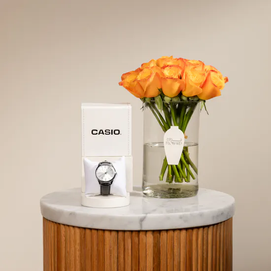 Casio Luxury Watch | Flowers Vase