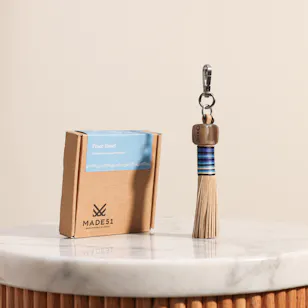 Made51 Peace Engraved Leather Tassel Keyring
