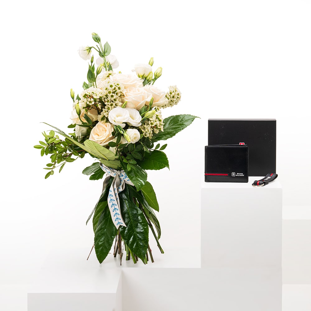 Swiss Military Gift Set  | White Flowers 