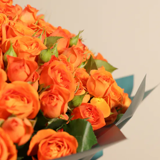 Orange Beauty | 100 Baby Rose Bouquet