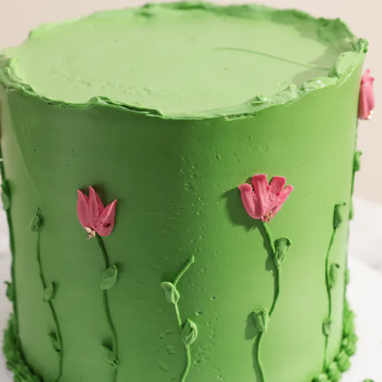Floward Personalized Pistachio Bloom Cake
