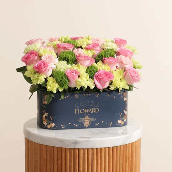 Blush and Sage Flower Box