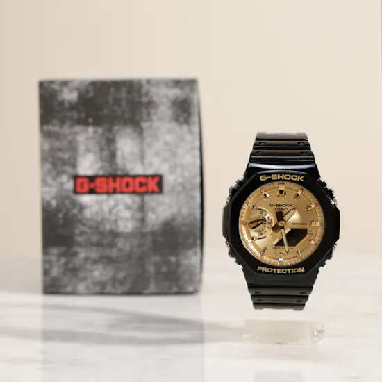 Casio G-Shock Black and Gold Men's Watch