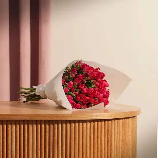 Blissful Baby Rose Bouquet | 12 Flowers
