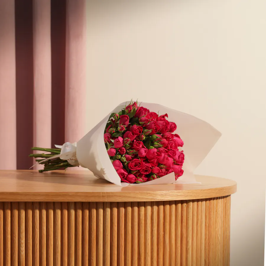 Blissful Baby Rose Bouquet | 12 Flowers 1