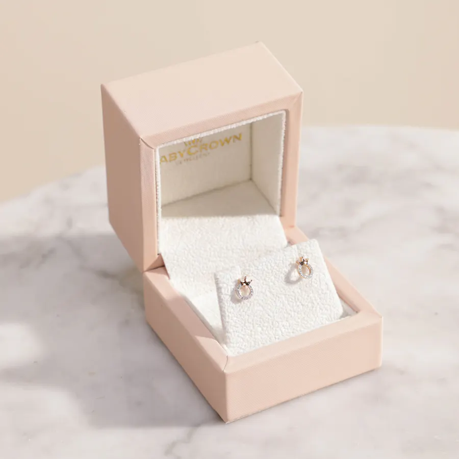 Baby Crown Gold Crown Earrings 3