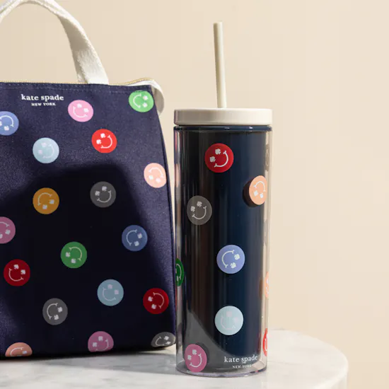 Kate Spade Cute Smile Lunch Bag and Flask Set