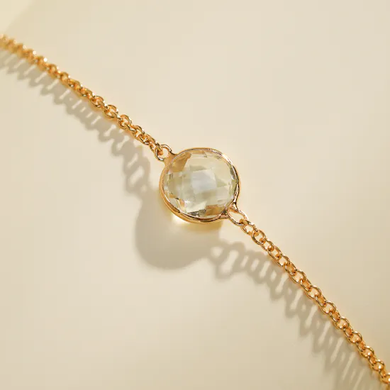 Izmirian Blue Topaz Gold Bracelet