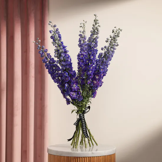Blue Delphinium Flower Bouquet